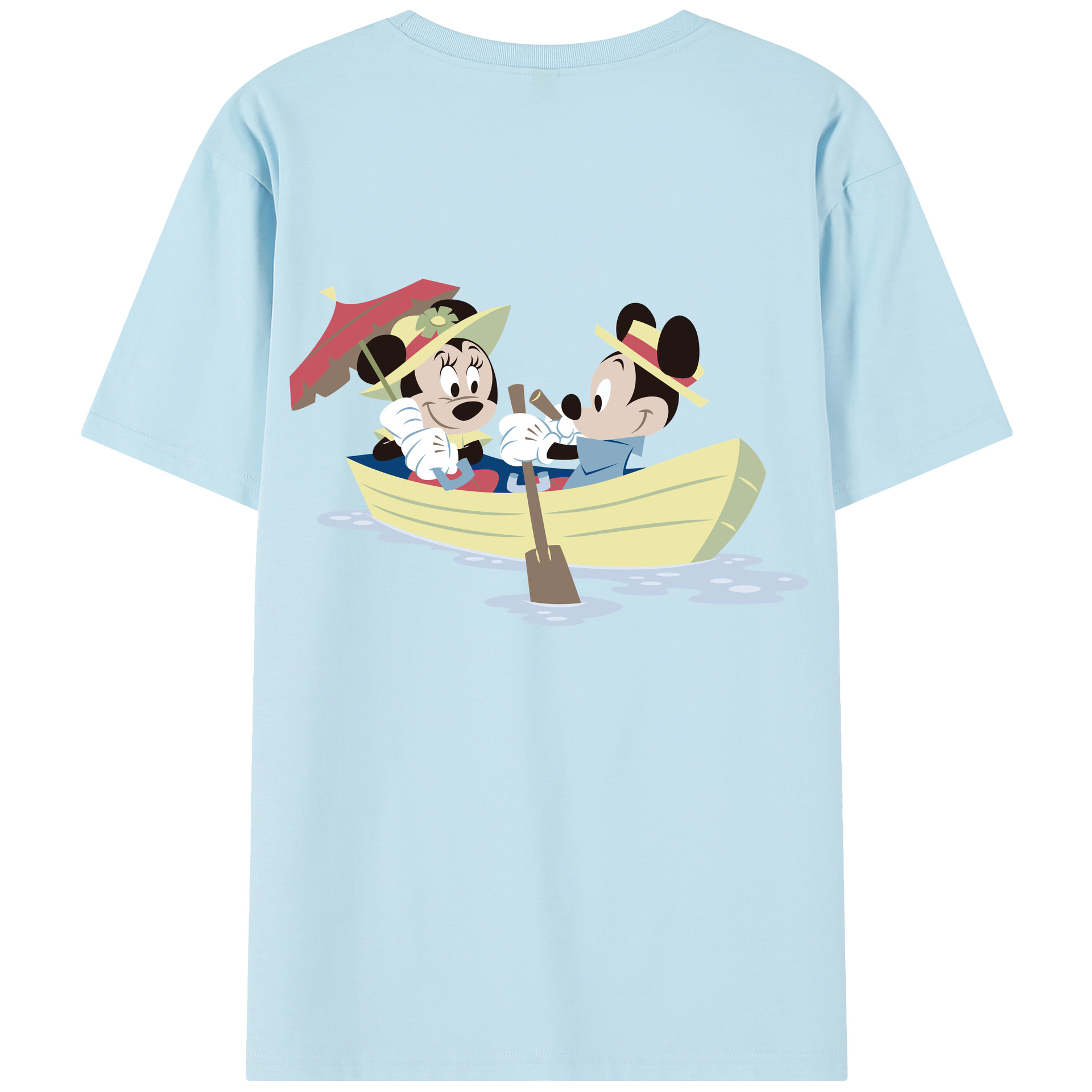 （画像用） ミッキーマウス Mickey Mouse 綿100％半袖Tシャツ（背面プリント）